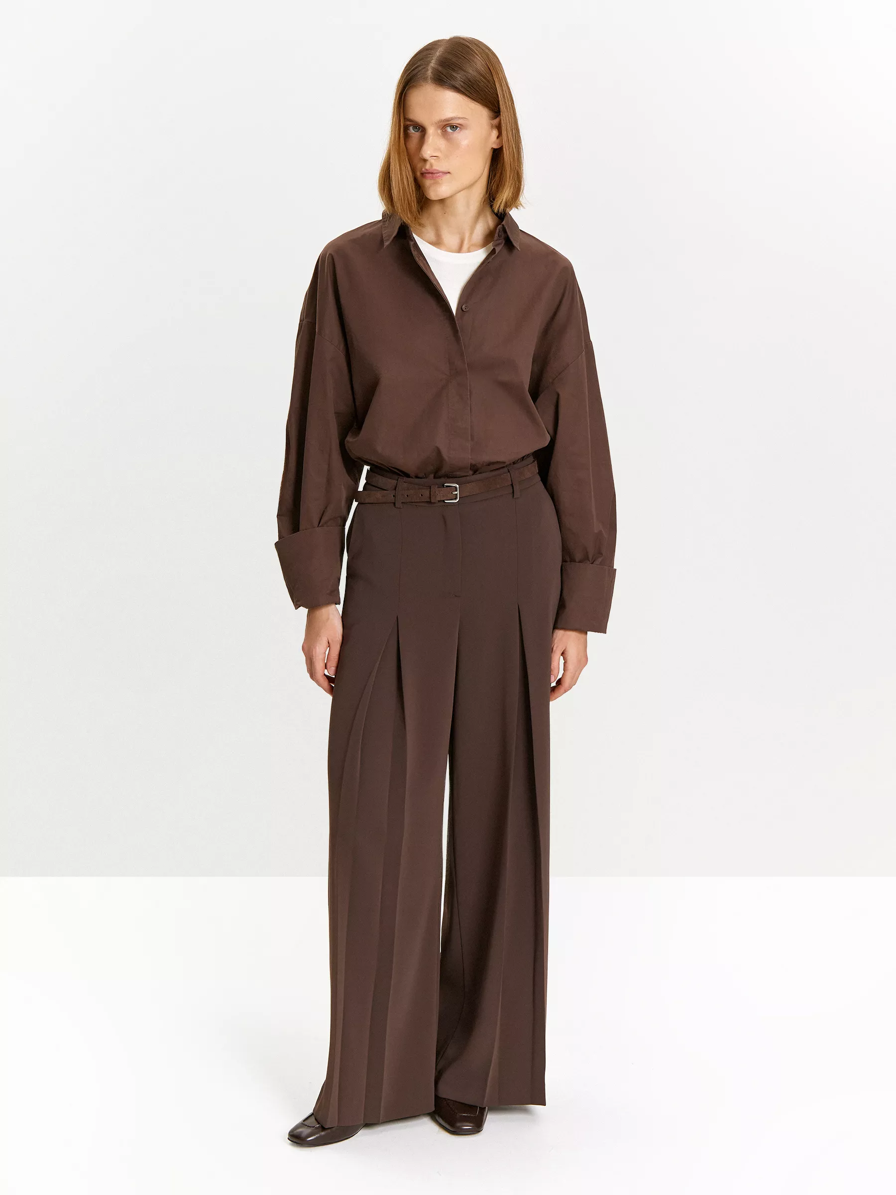 брюки широкого кроя