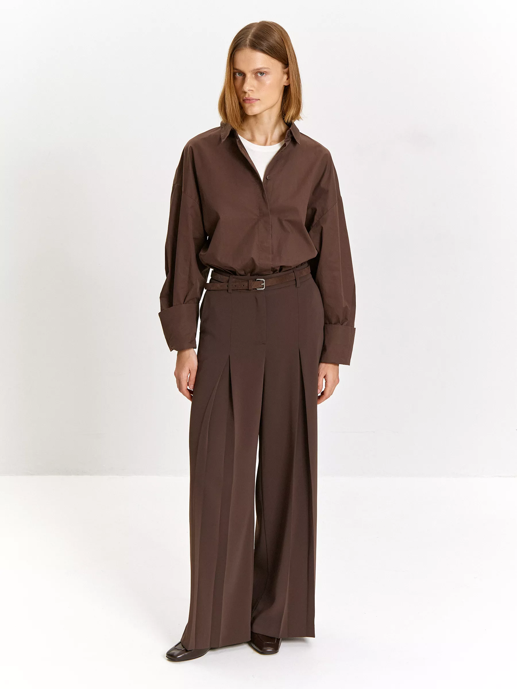 Брюки D493/brun