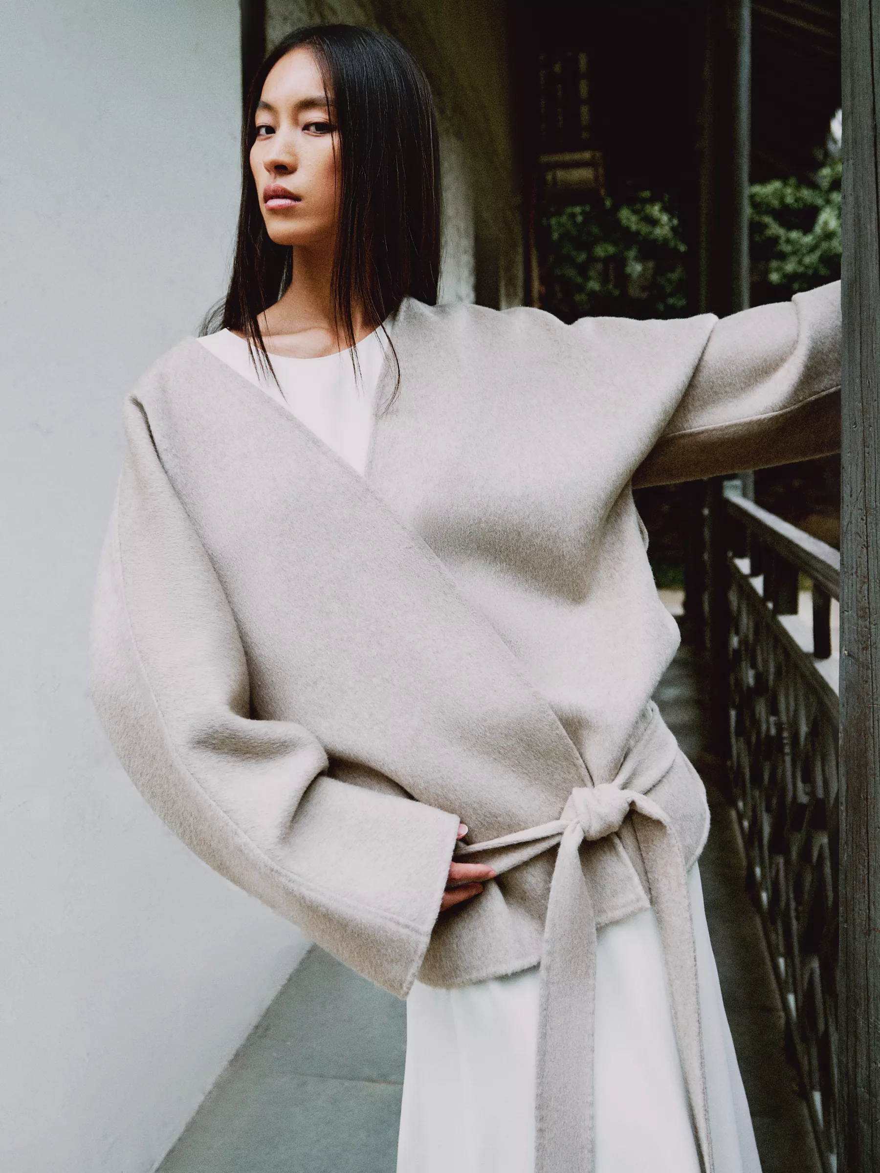 Полупальто из шерсти