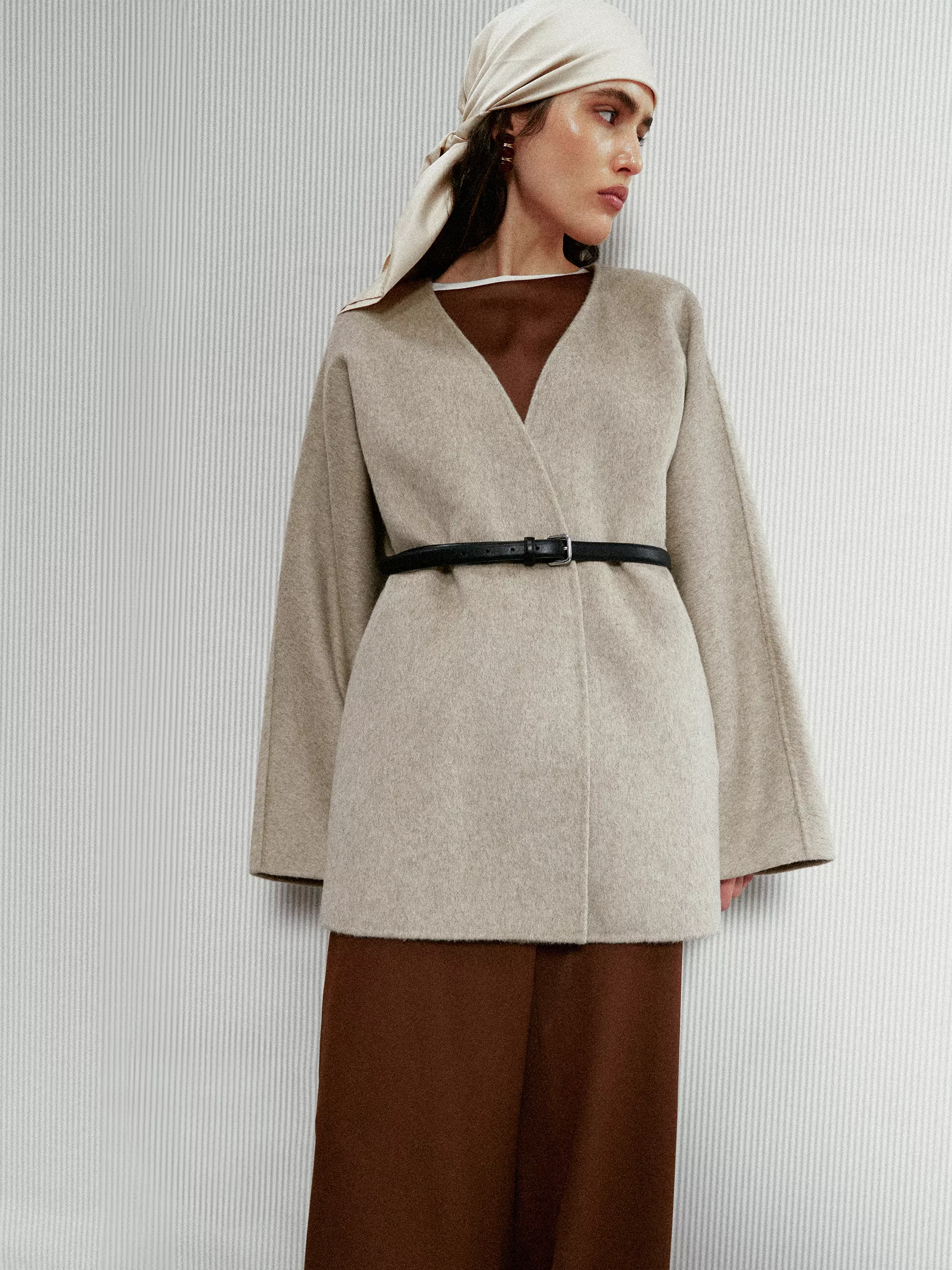 Полупальто из шерсти