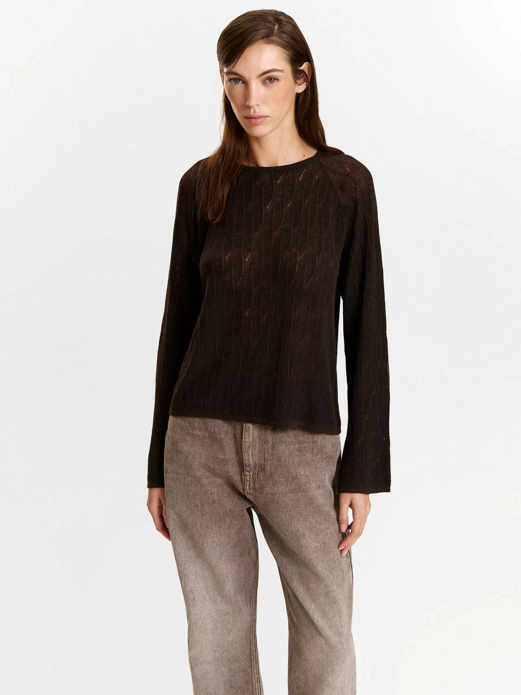 Лонгслив B3278/ristretto