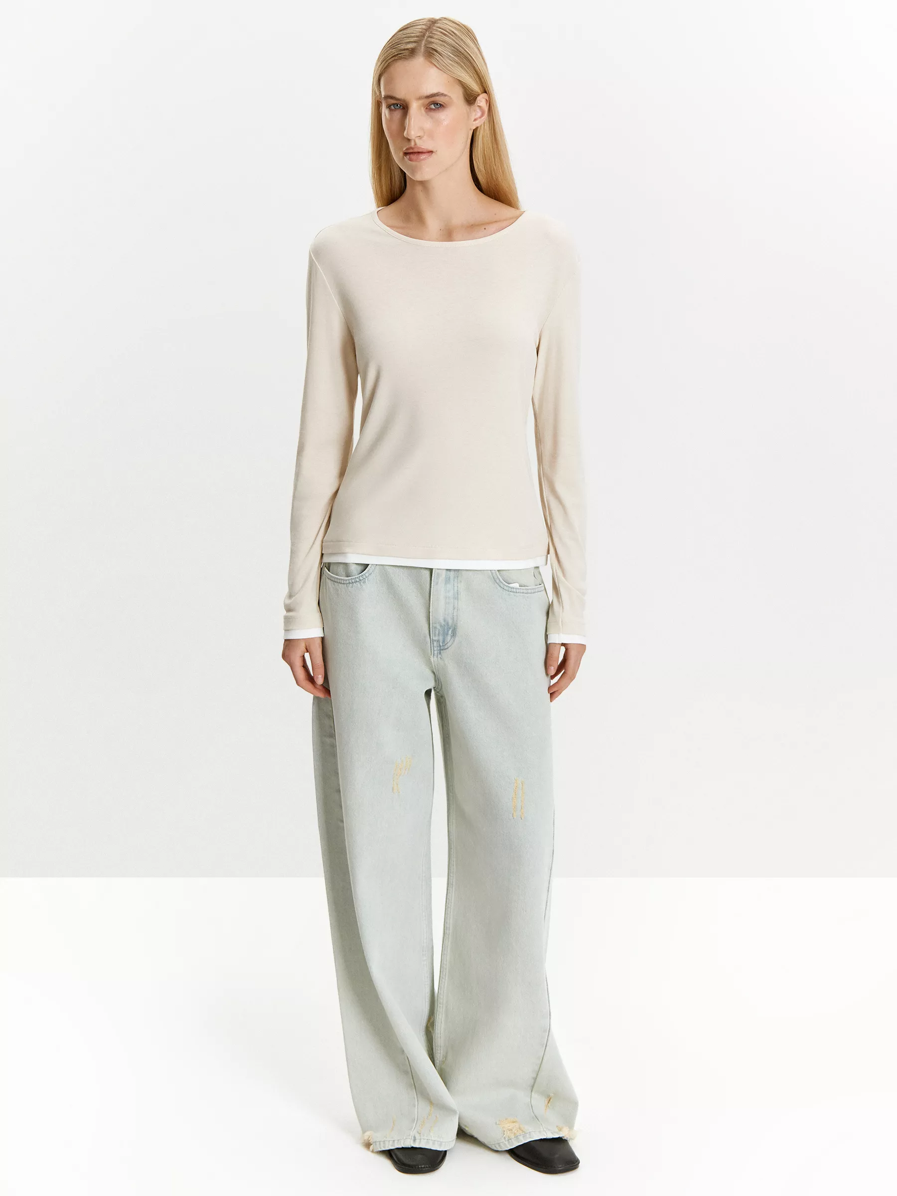 Лонгслив B3004/cendre