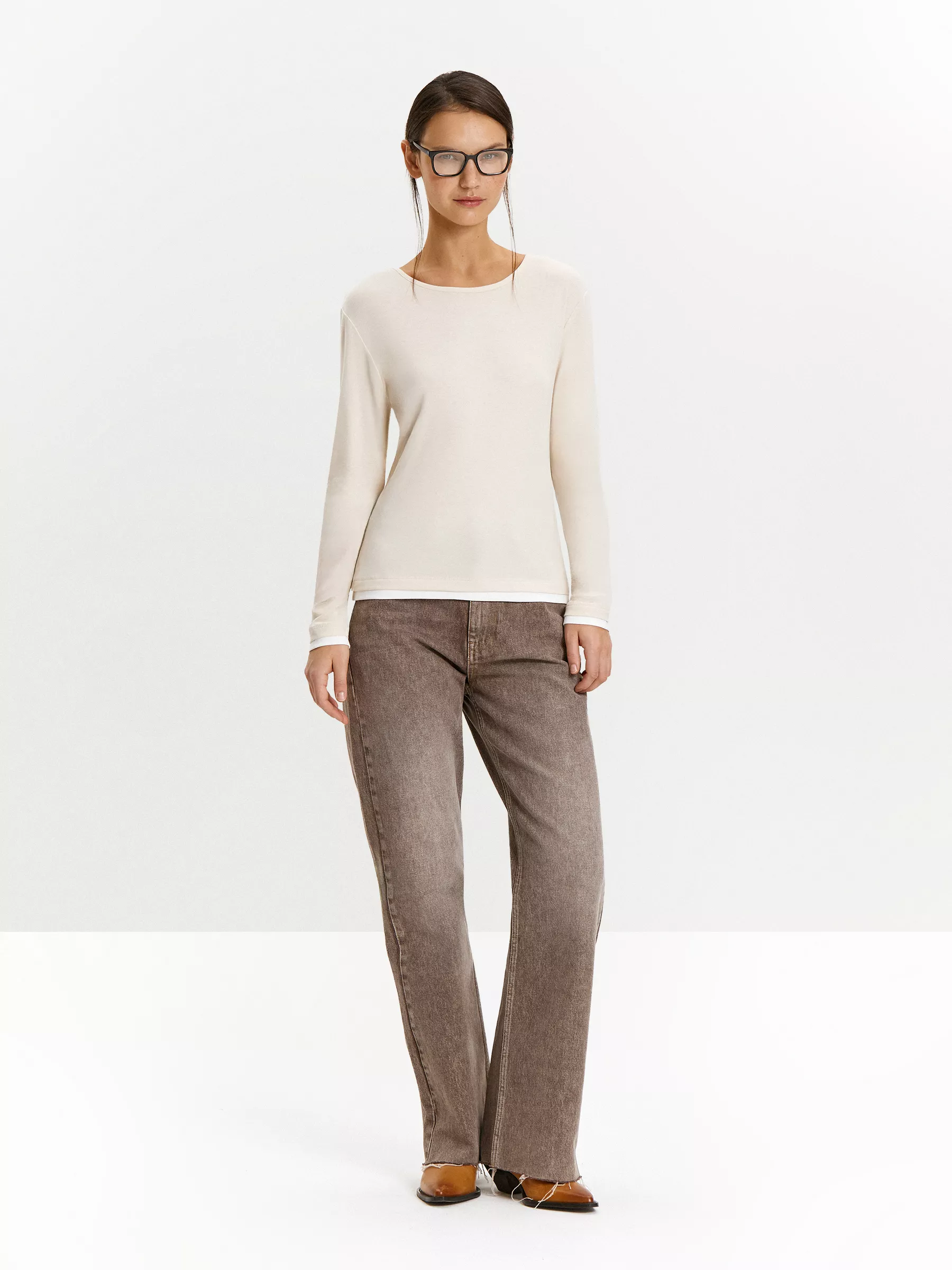 Лонгслив B3004/cendre