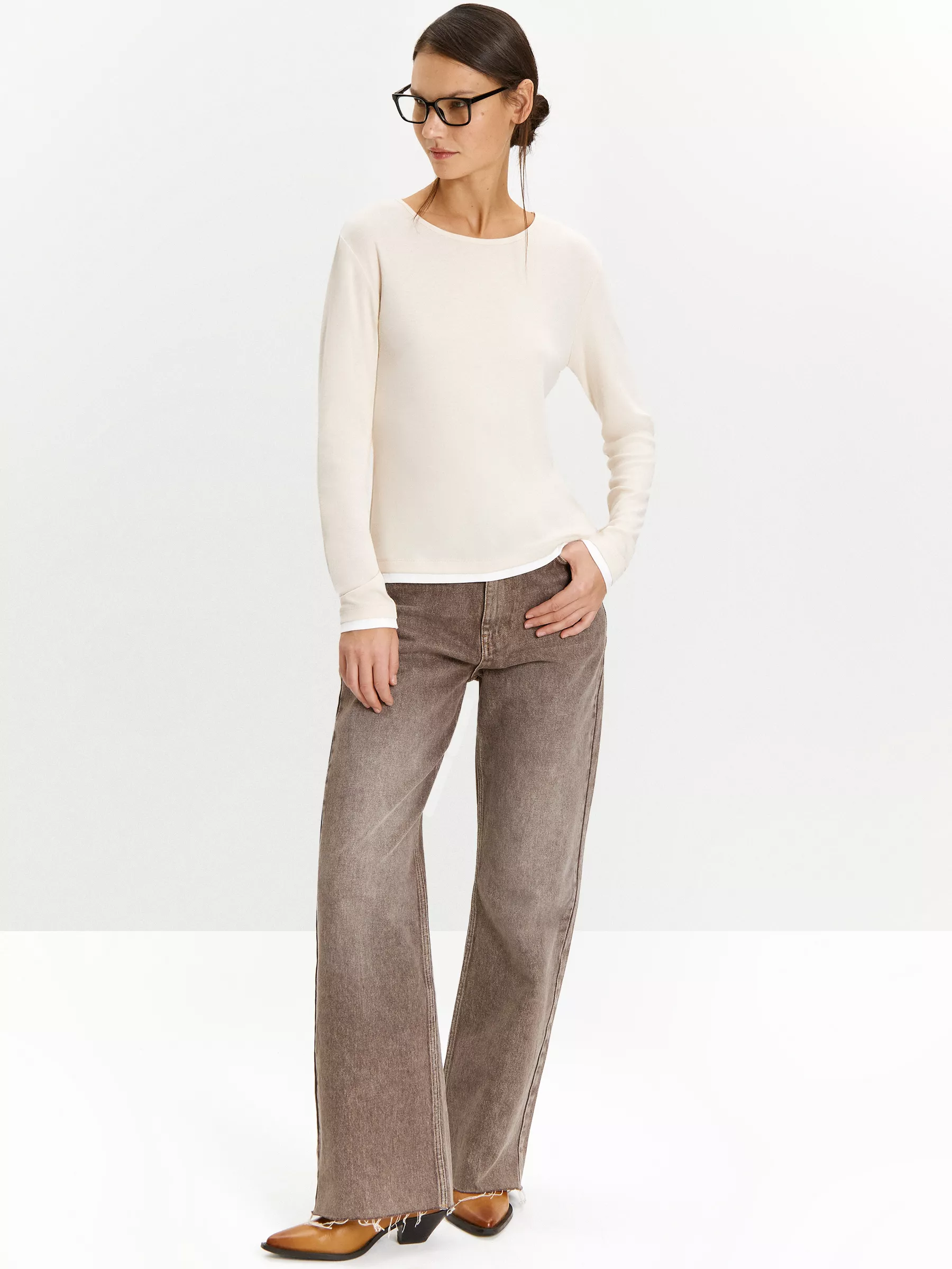 Лонгслив B3004/cendre