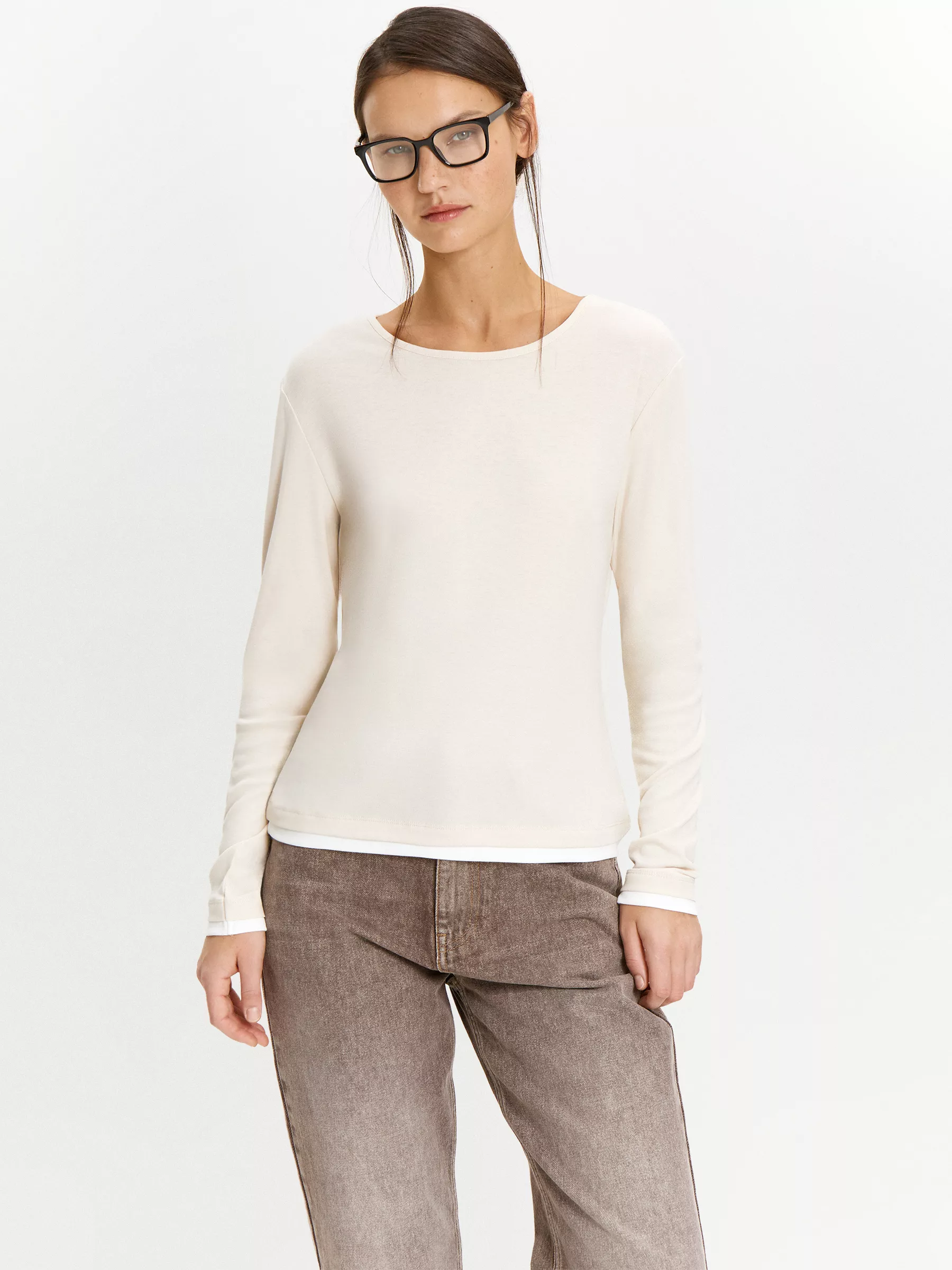 Лонгслив B3004/cendre