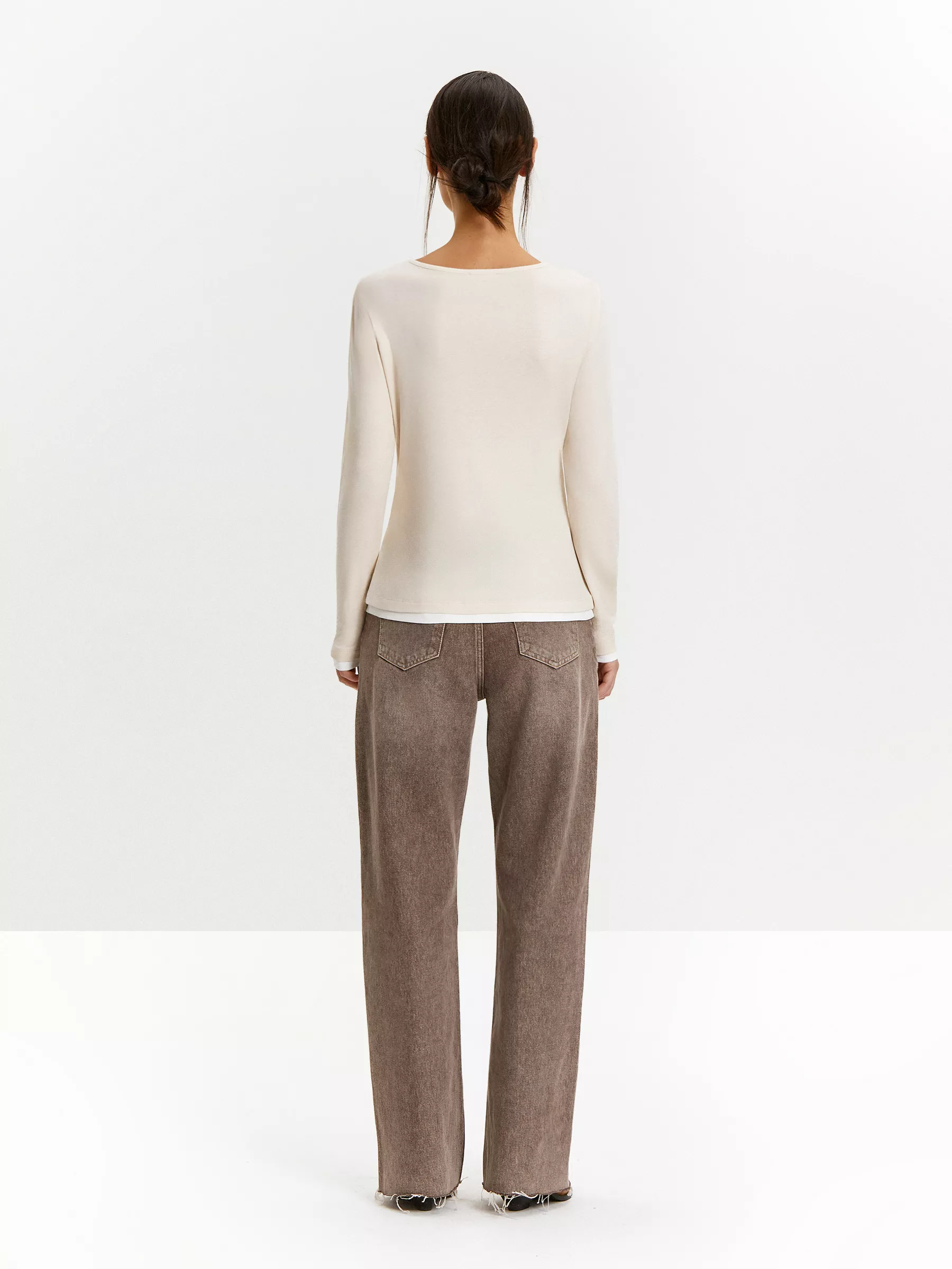 Лонгслив B3004/cendre