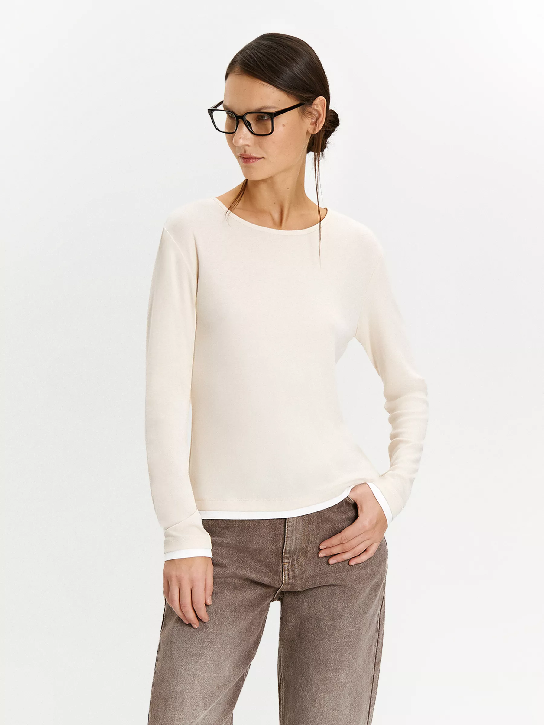 Лонгслив B3004/cendre