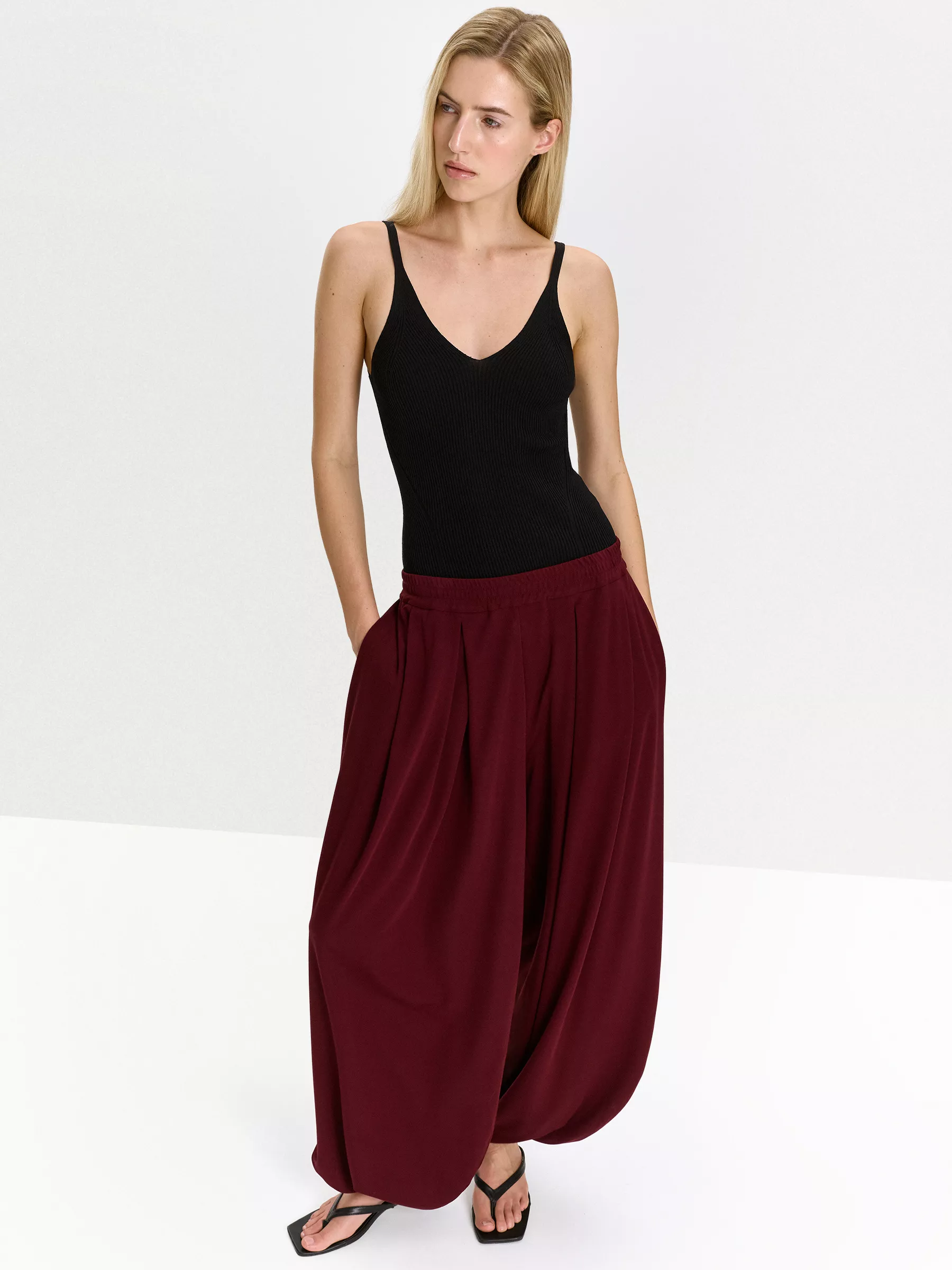 Брюки D511/cerise