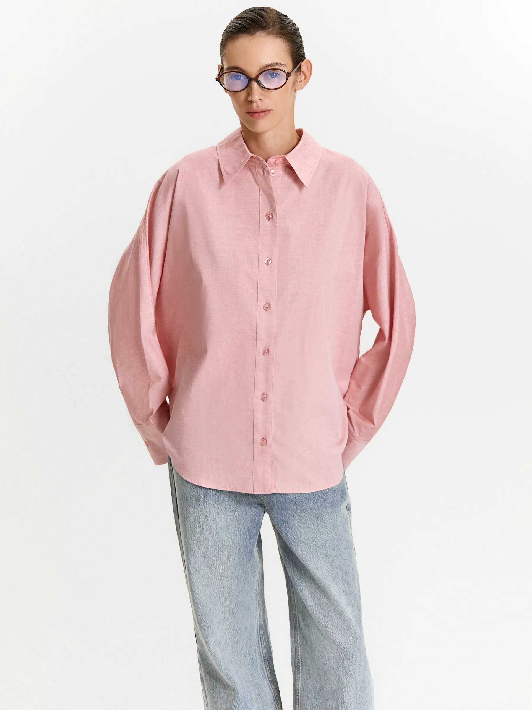 Рубашка B2986/pinkish