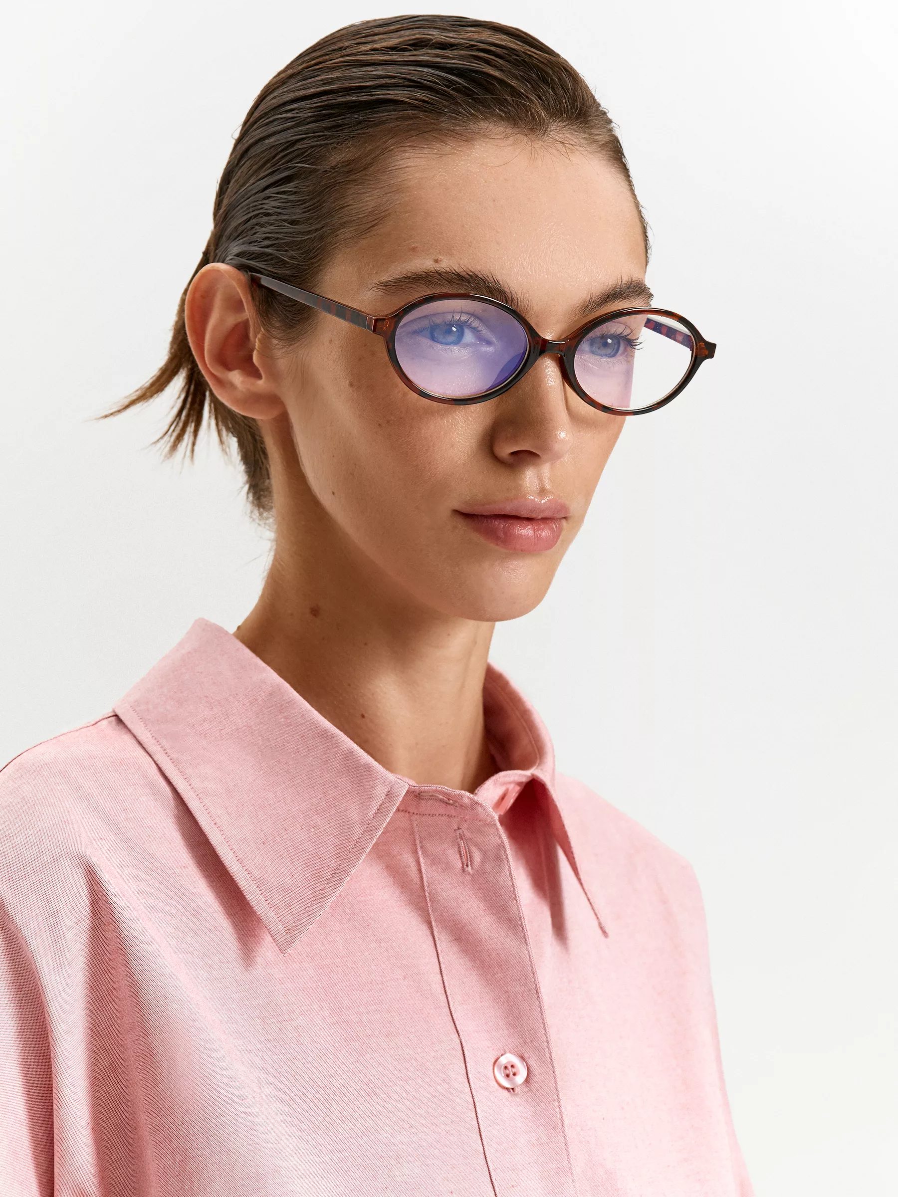 Рубашка B2986/pinkish