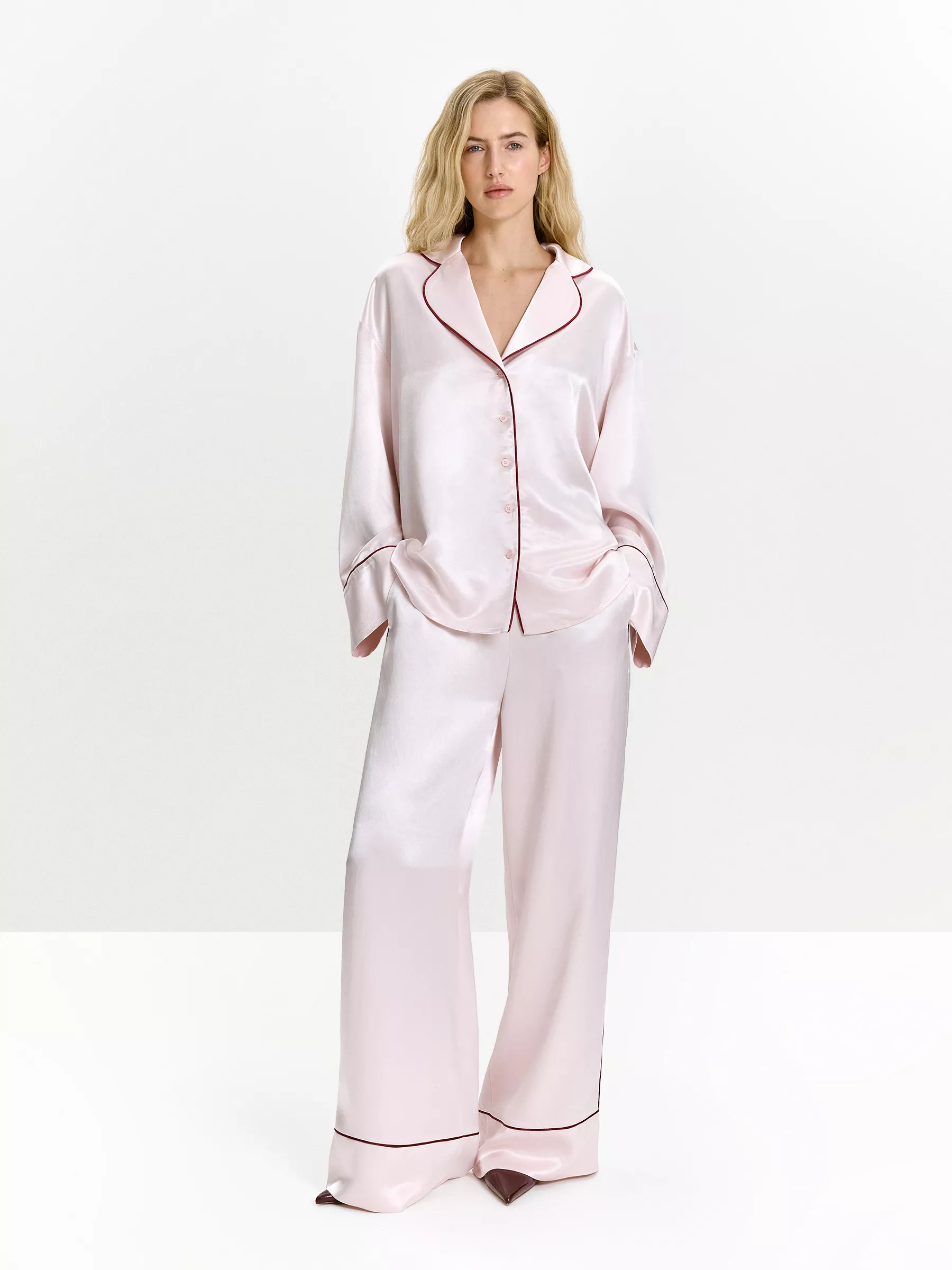 Рубашка однотонная