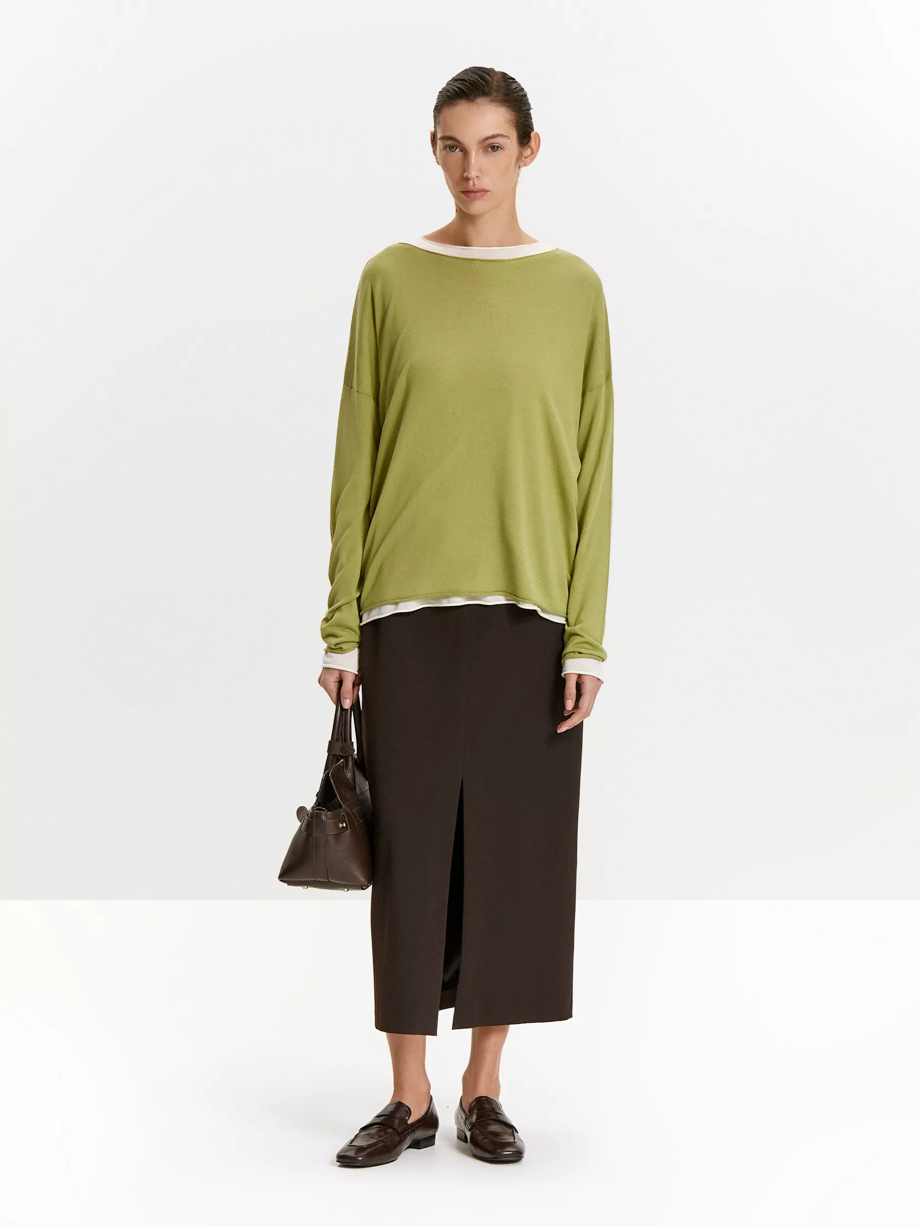 Джемпер с содержанием шелка