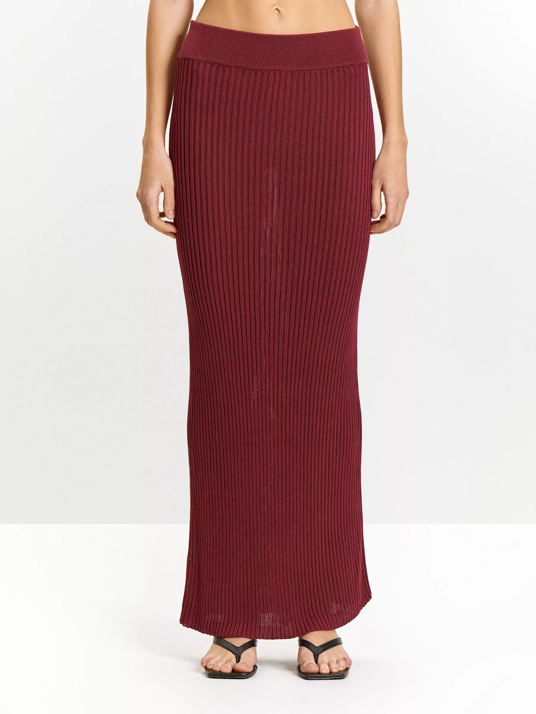 Юбка макси из трикотажа