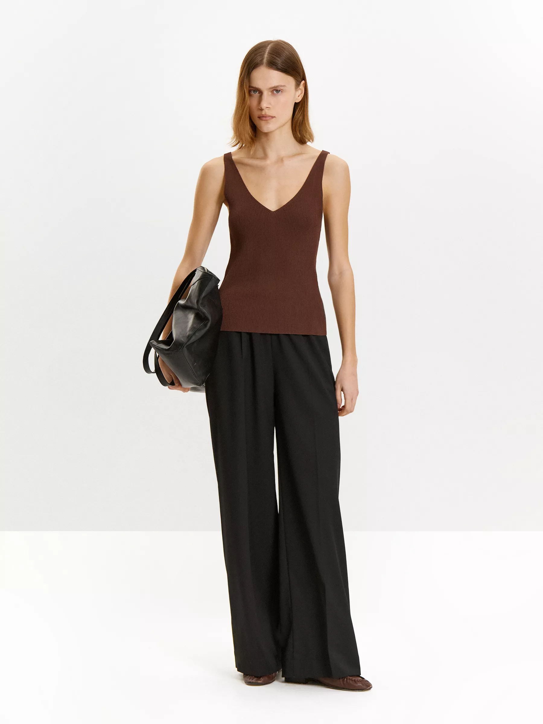 Трикотажный топ из вискозы