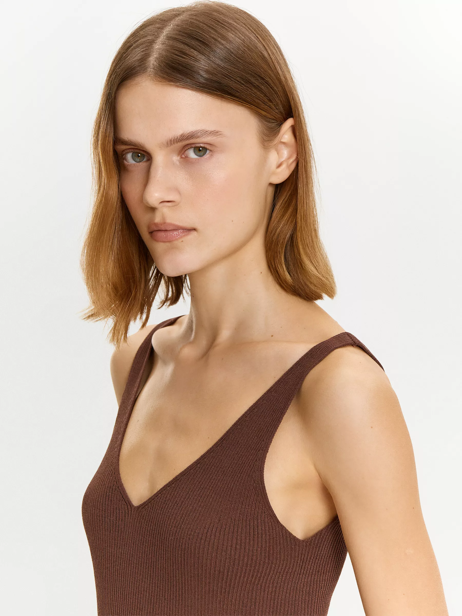 Трикотажный топ из вискозы