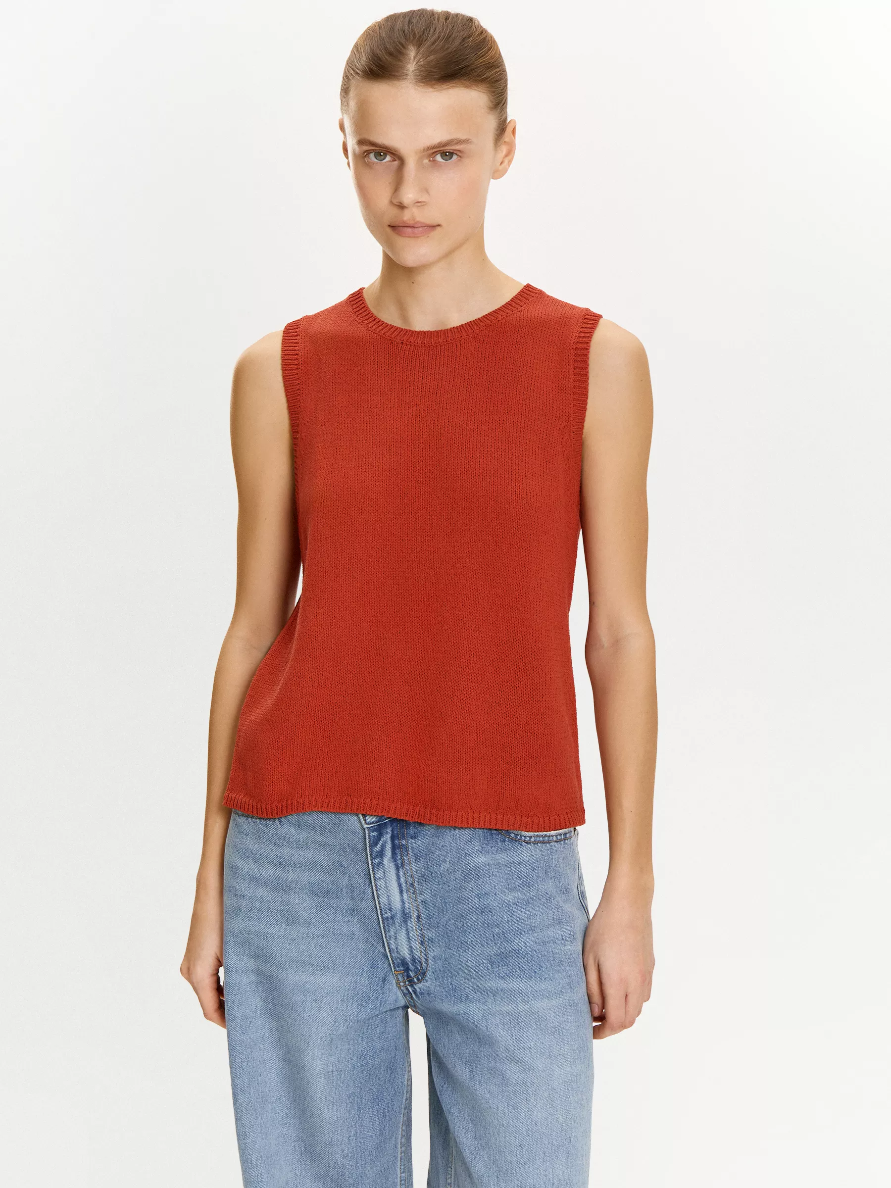 Топ с содержанием льна