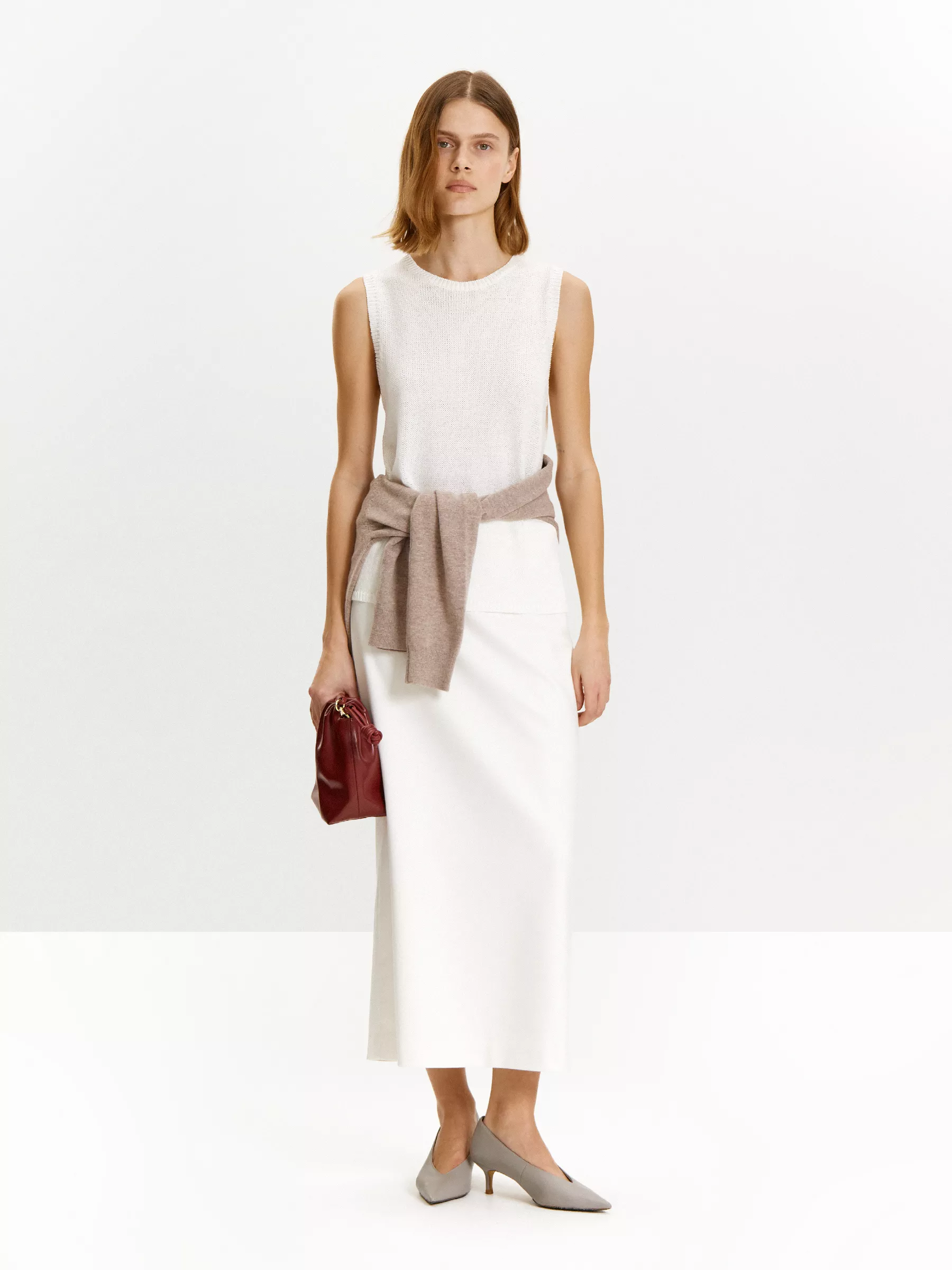 Топ с содержанием льна