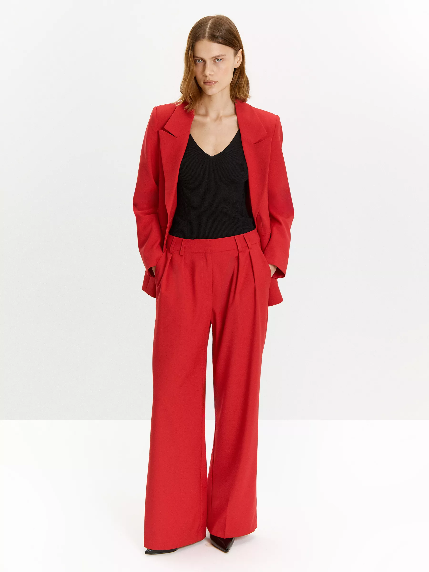 Брюки D396/hibiscus