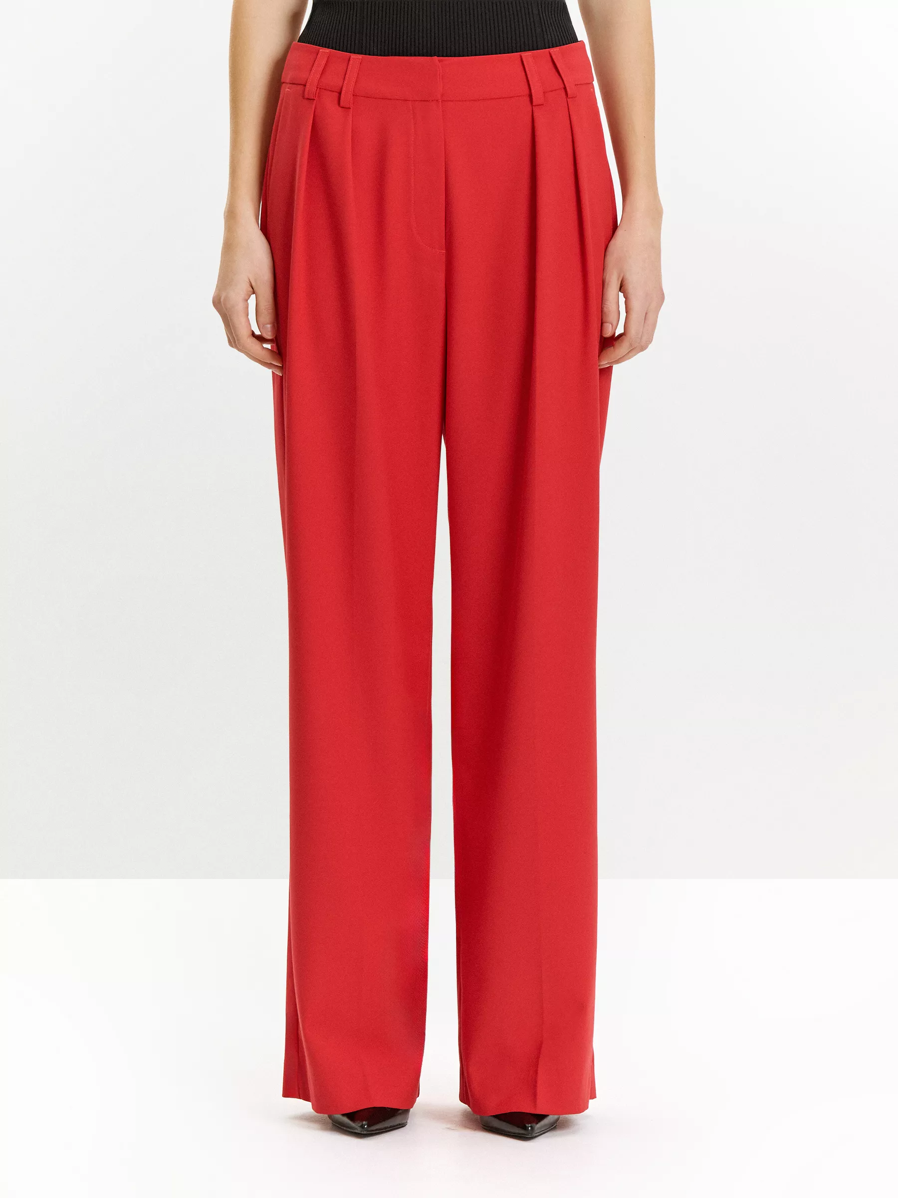 Брюки D396/hibiscus