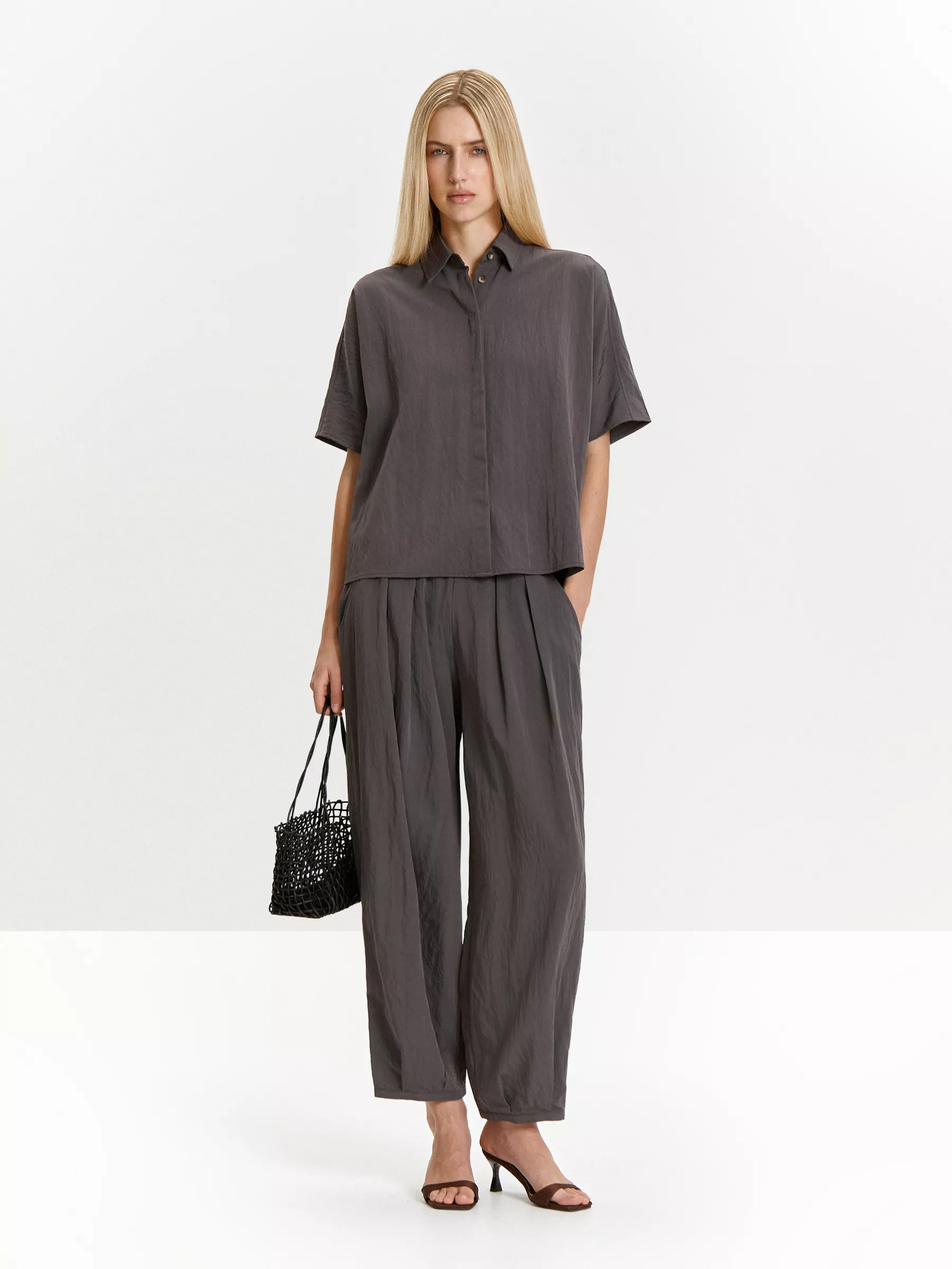 Рубашка B3163/greyce