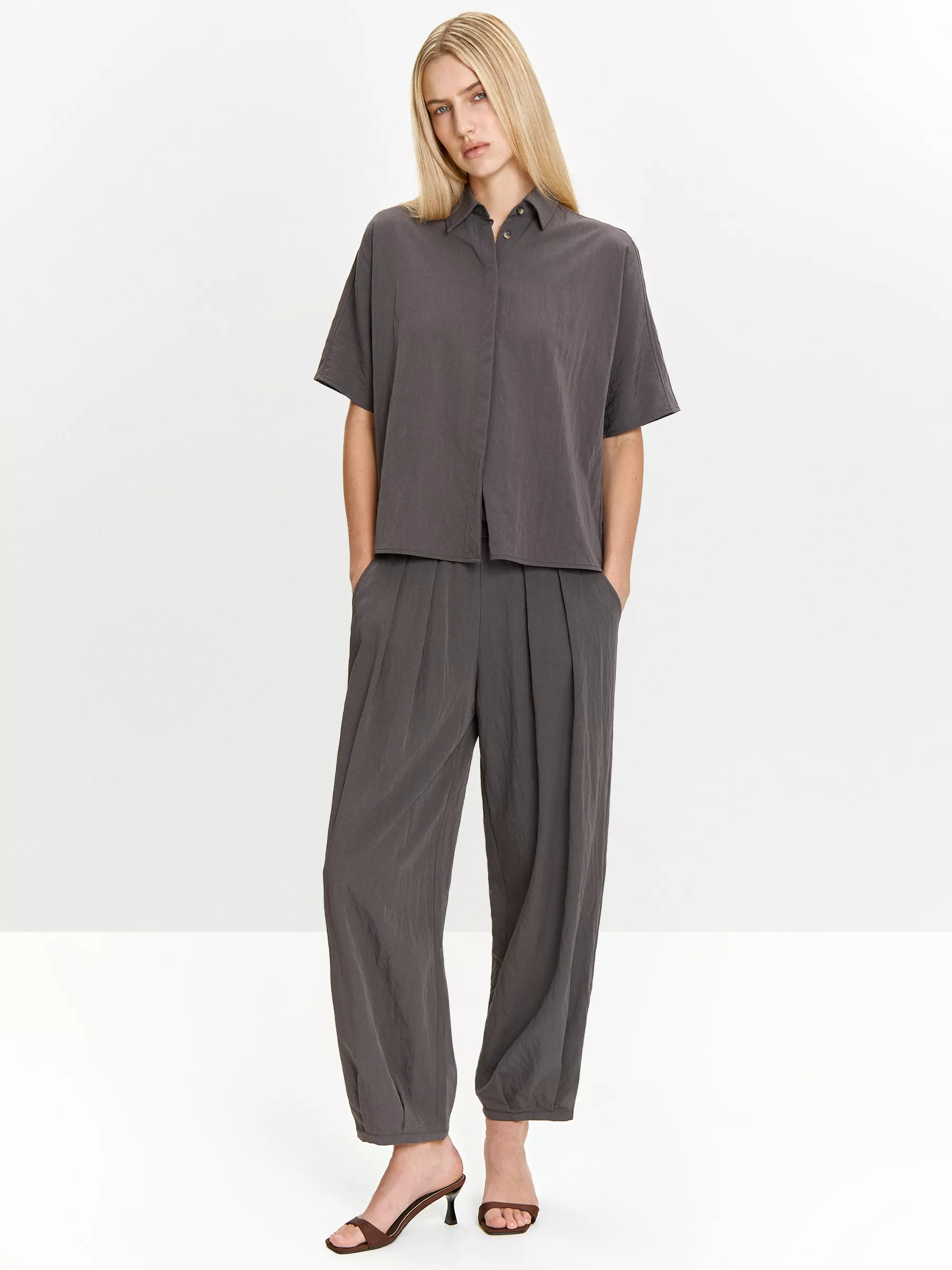 Рубашка B3163/greyce