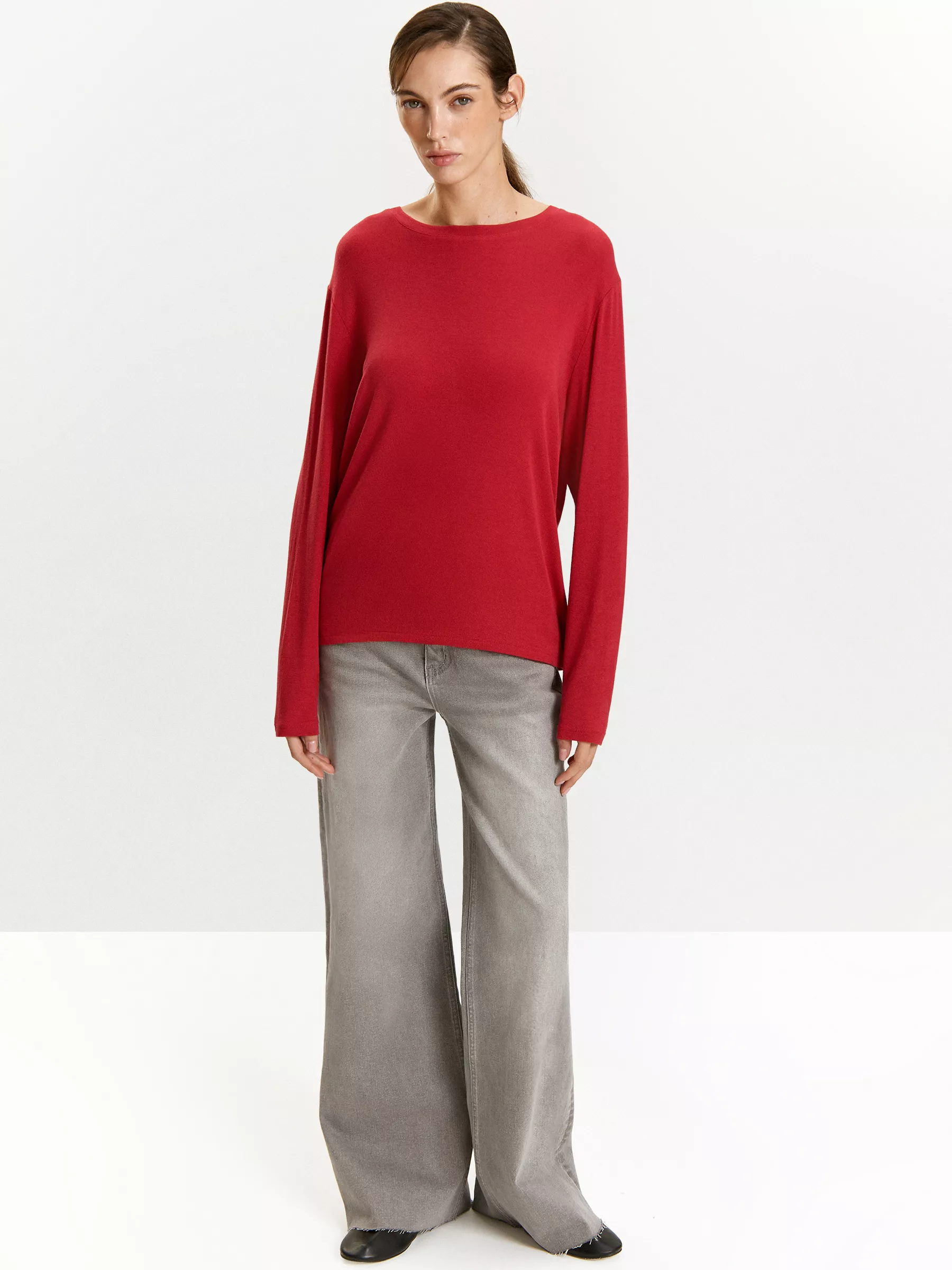 Лонгслив с содержанием шерсти