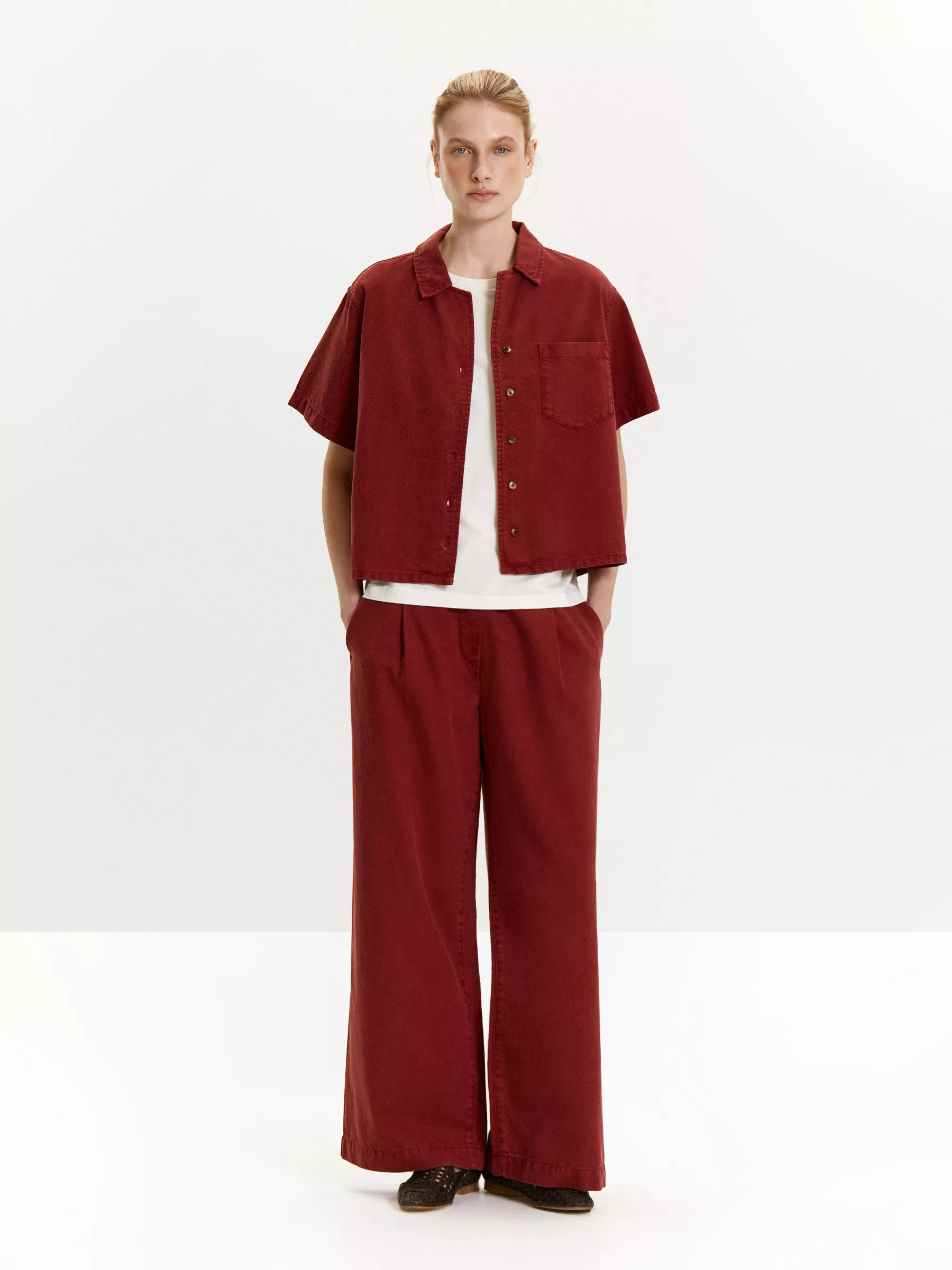 брюки широкого кроя