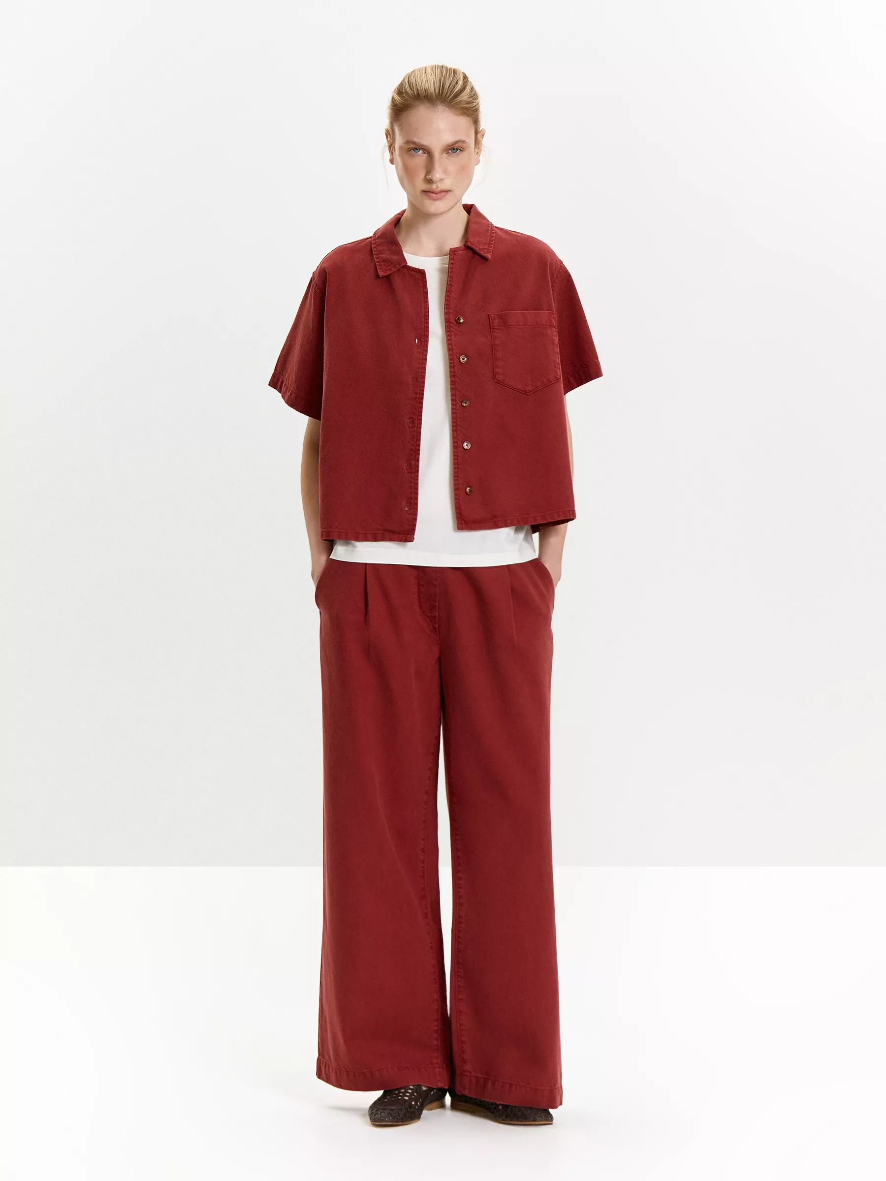 Рубашка из денима