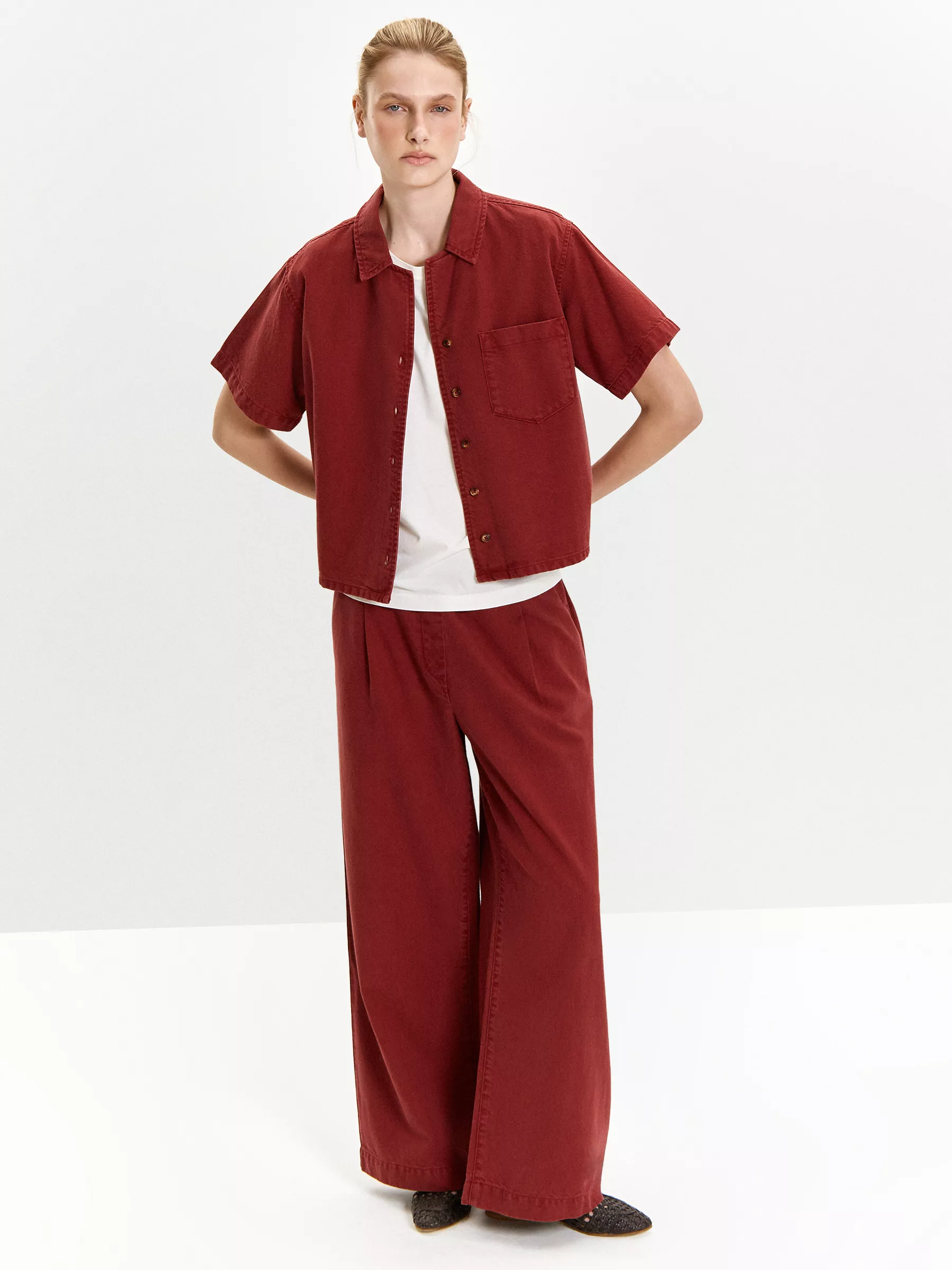 Рубашка из денима