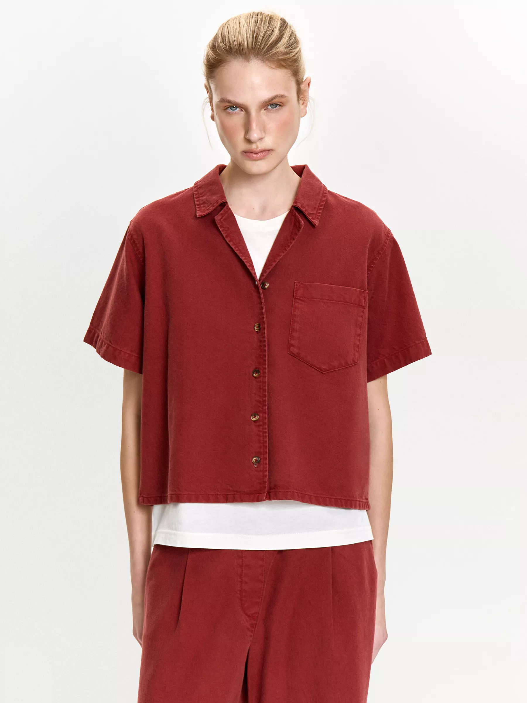 Рубашка из денима