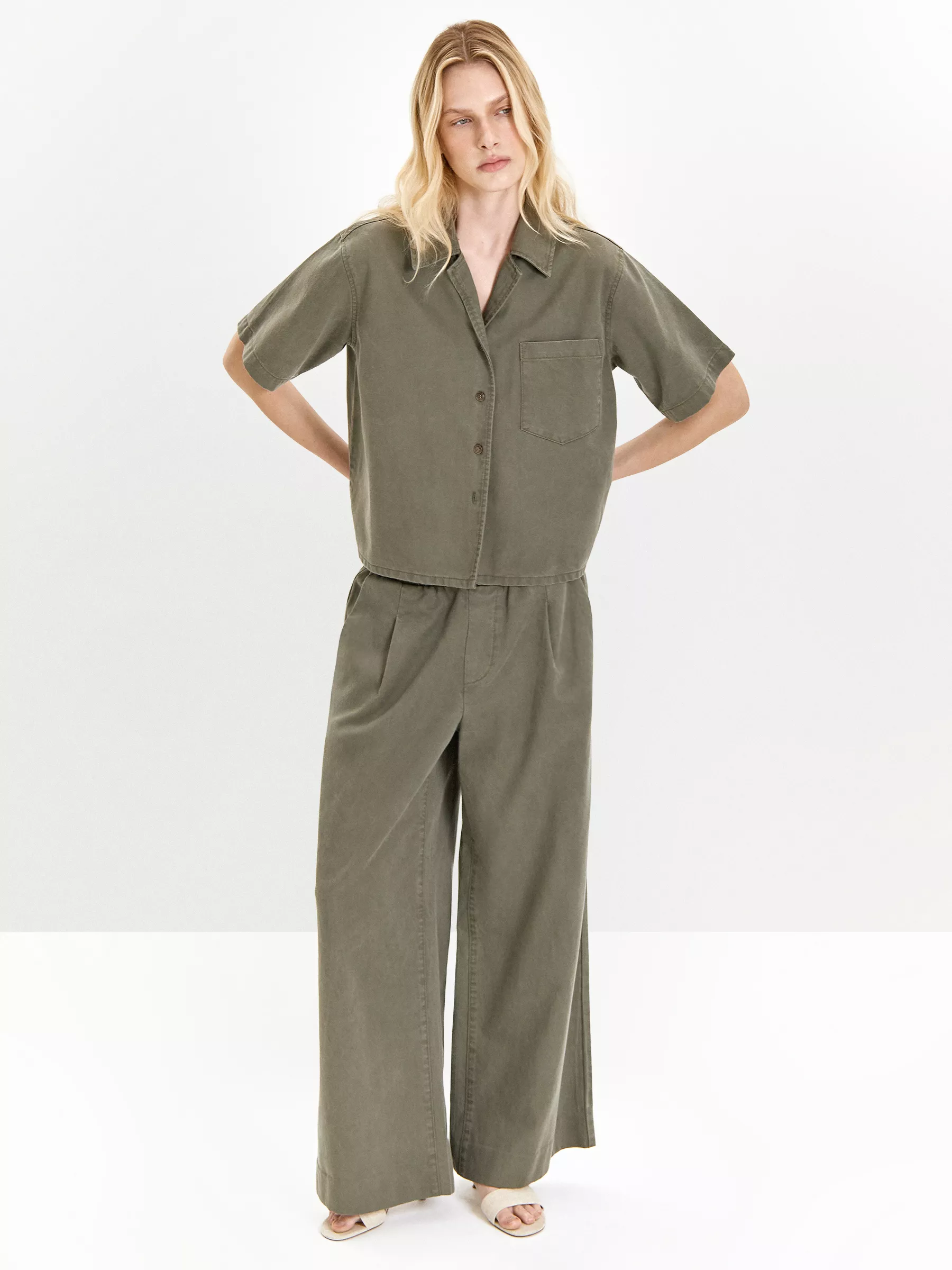 Рубашка из денима