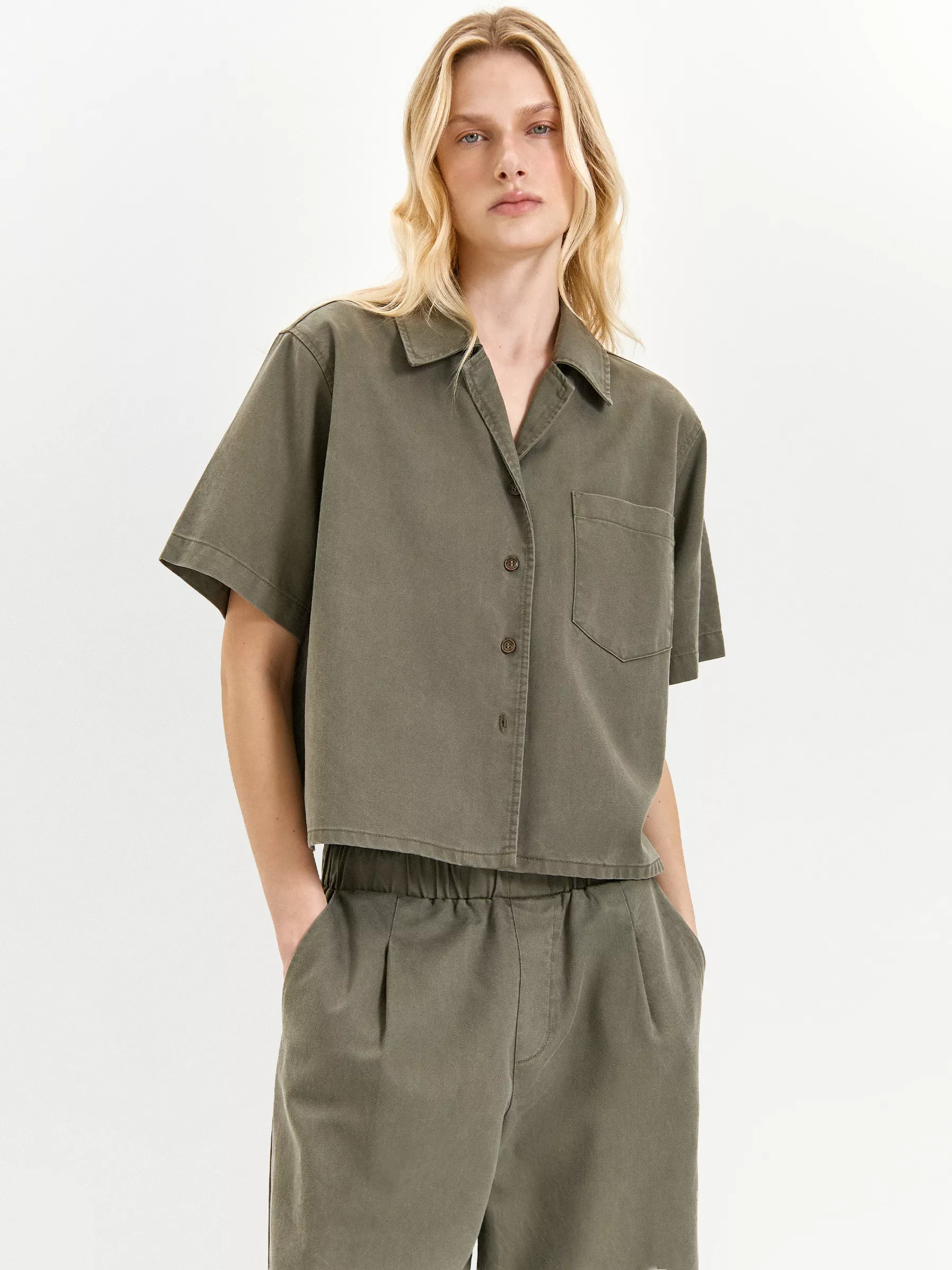 Рубашка из денима