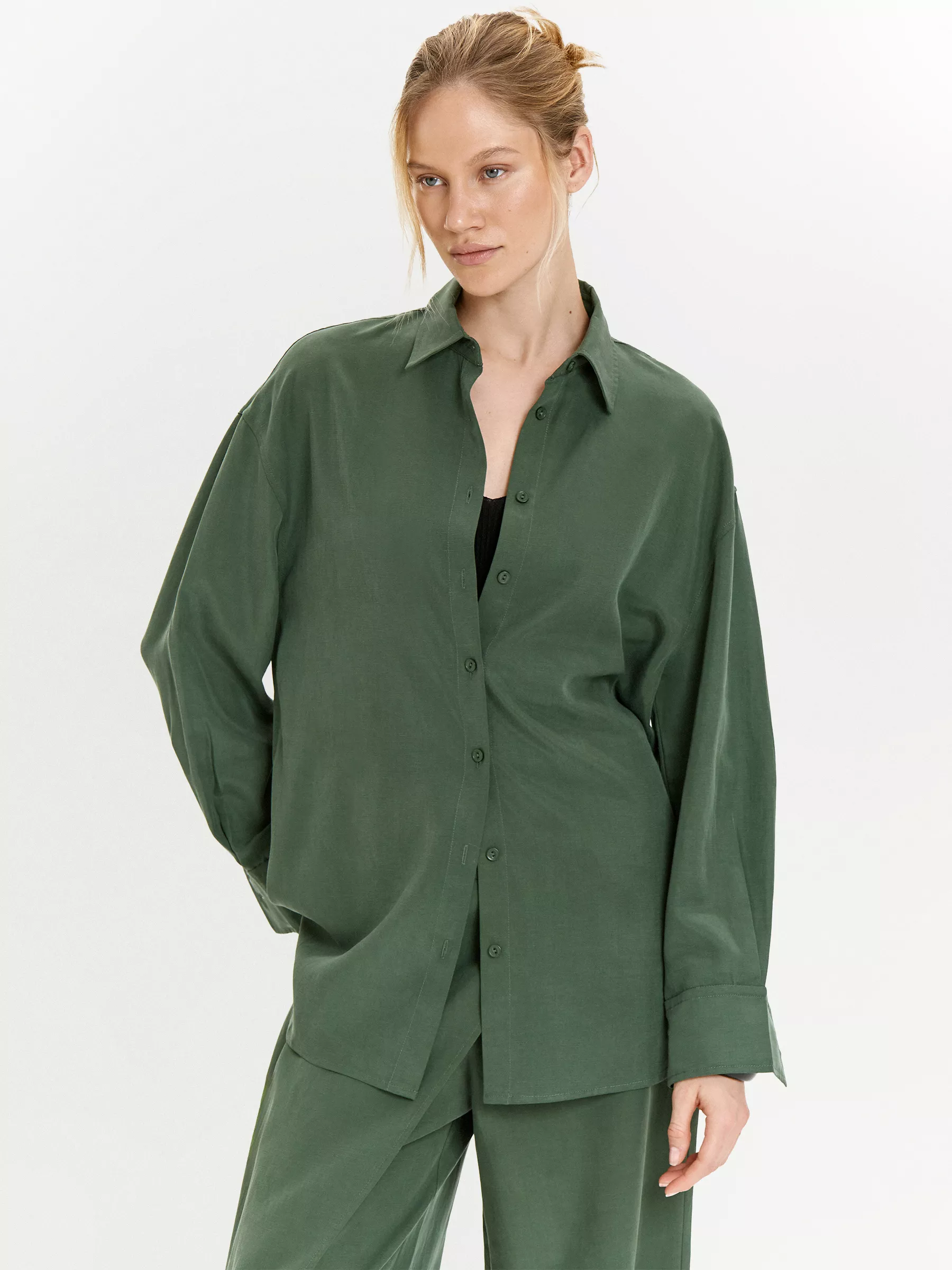 рубашка прямого кроя