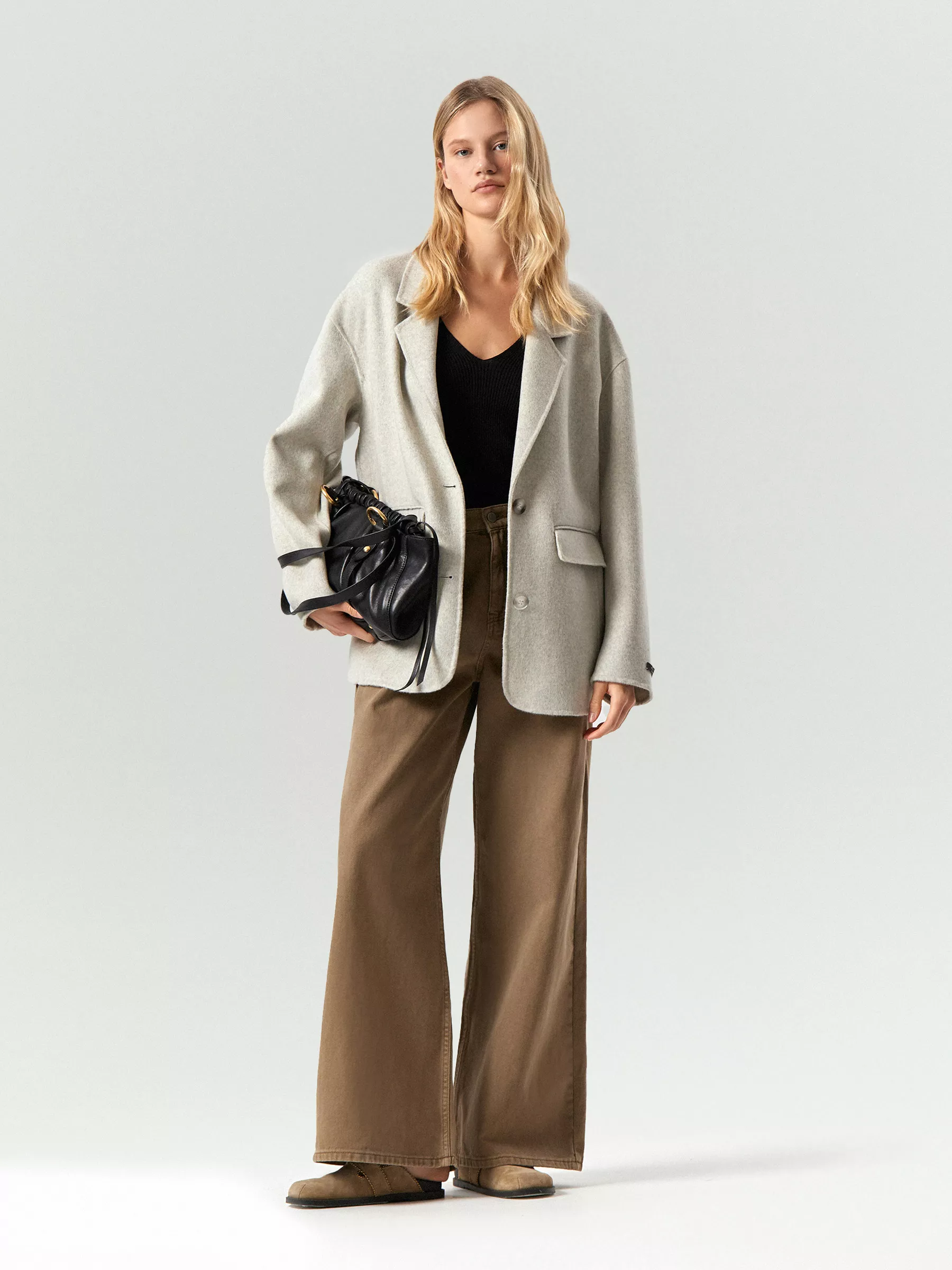 Полупальто из шерсти