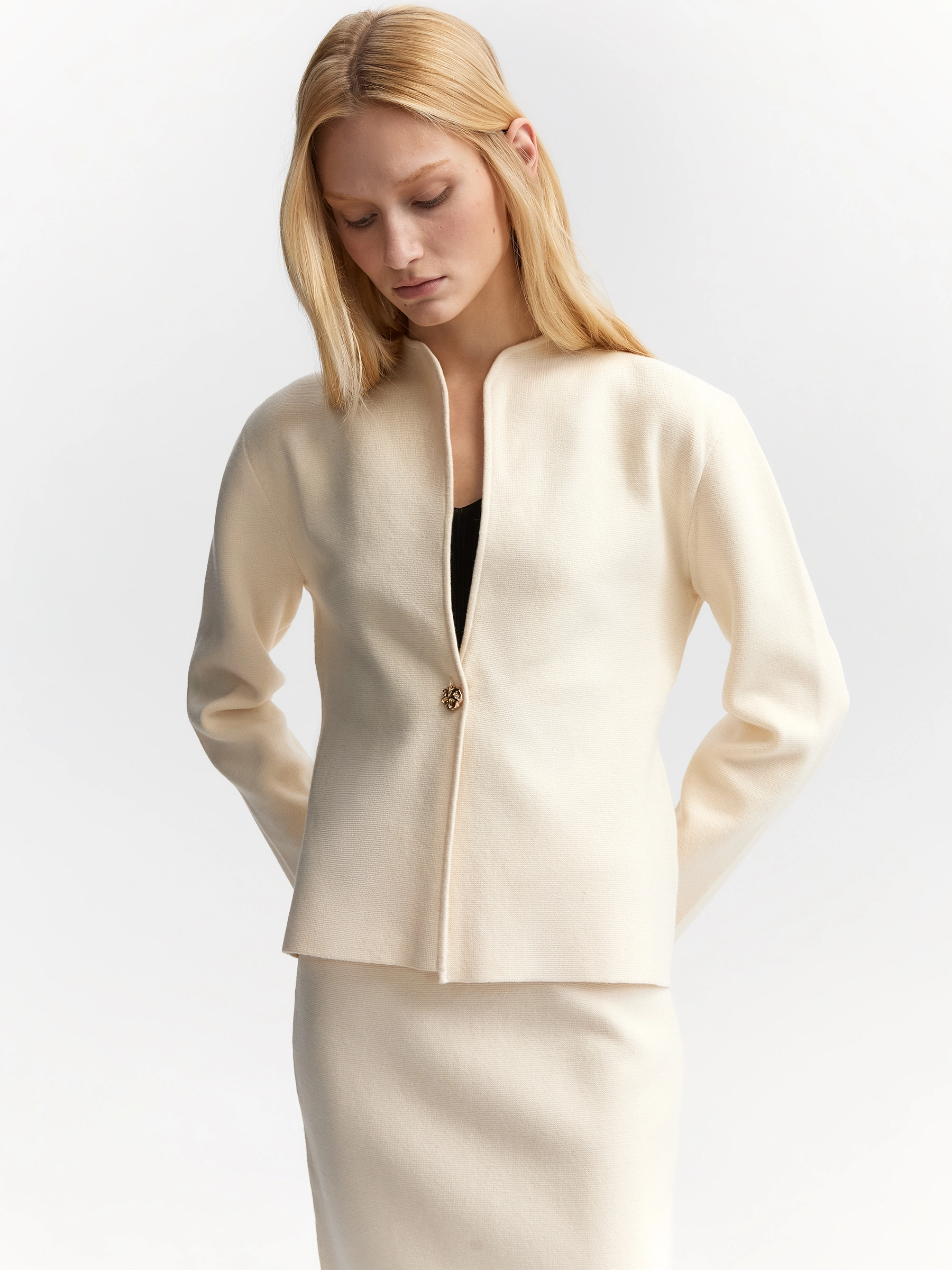 Кардиган из трикотажа