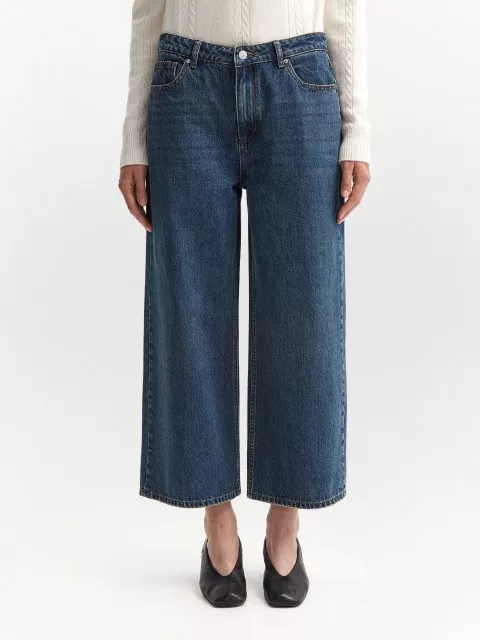 Джинсы Cropped Wide Leg 522