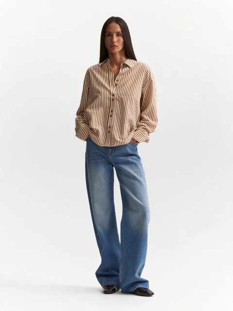Джинсы Cropped Wide Leg 520