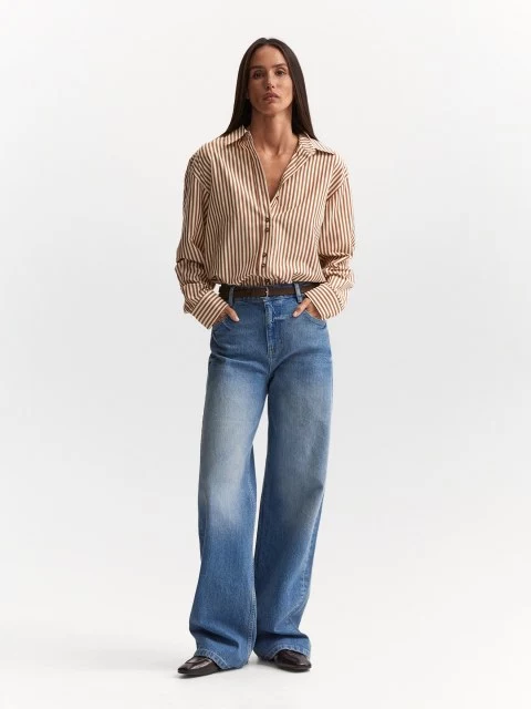 Джинсы Cropped Wide Leg 520
