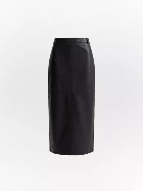 Юбка из натуральной кожи